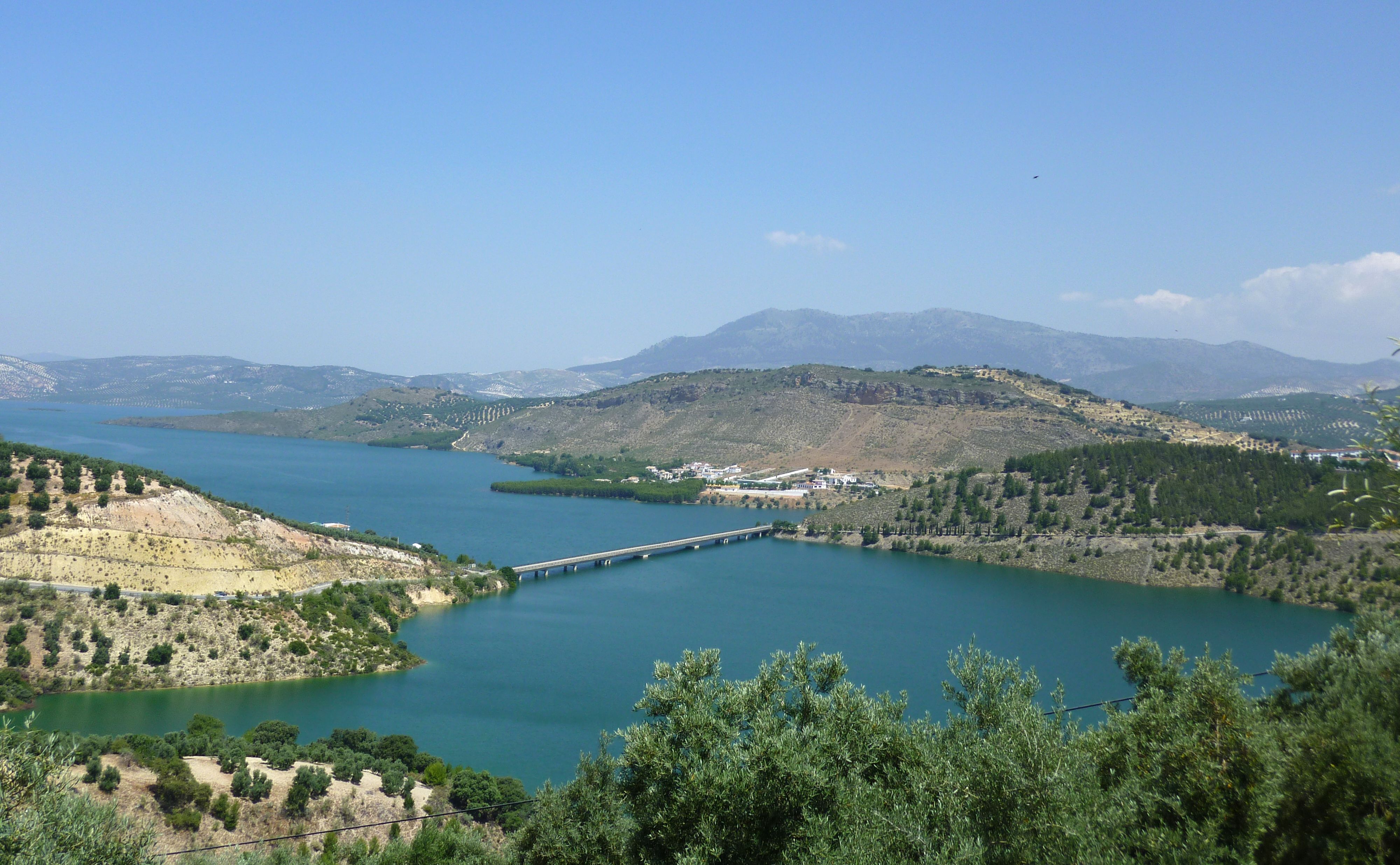 Imagen de archivo del pantano de Iznájar.