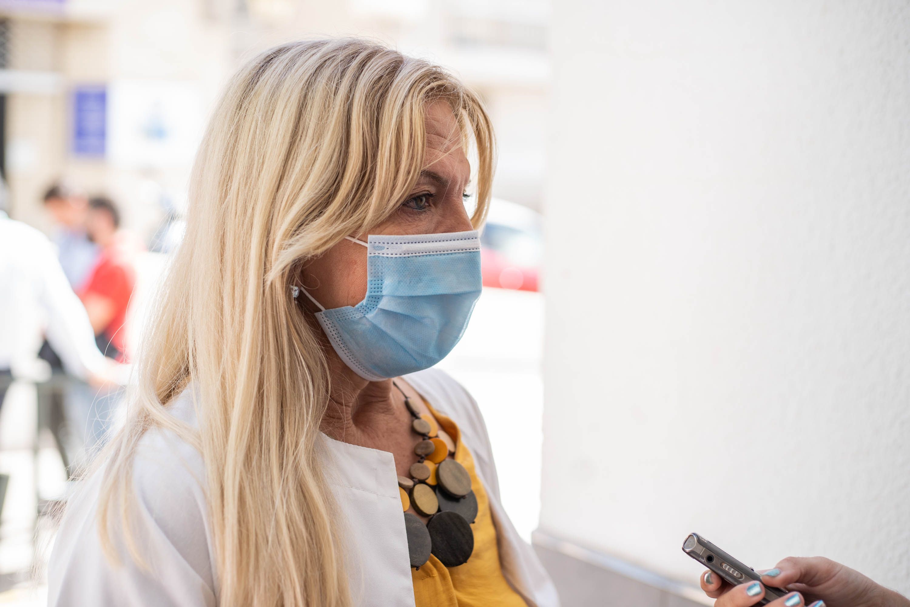 Mari Ángeles, durante la entrevista con lavozdelsur.es.