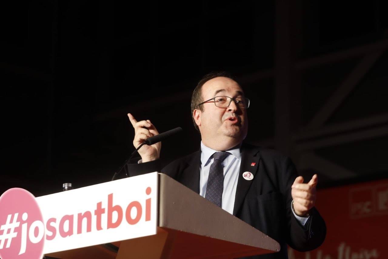 Miquel Iceta en un acto de campaña por el 28A. FOTO: MIQUEL ICETA. 