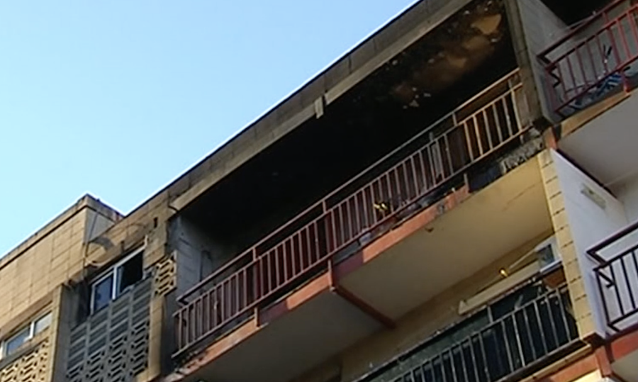 Estado de la casa de la mujer de 81 años fallecida tras el incendio.