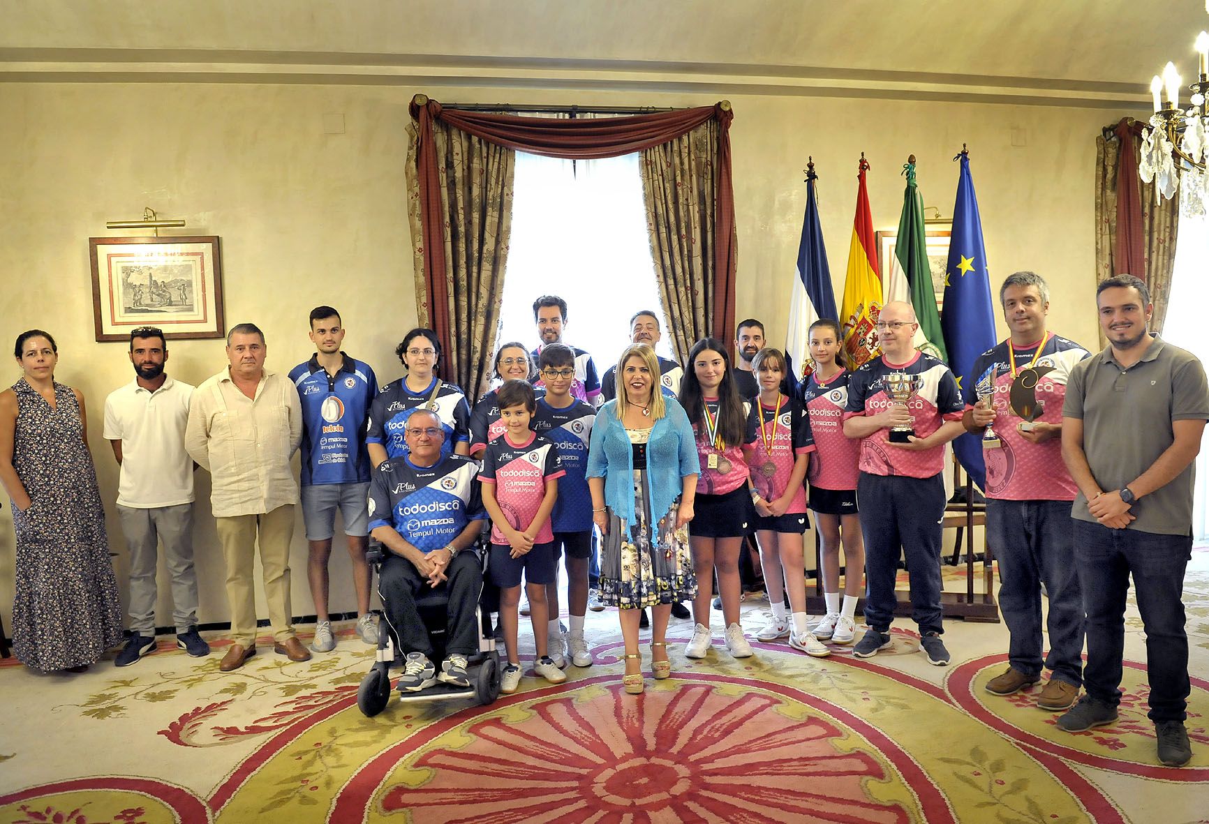 El Club de Tenis de Mesa Jerez, un ejemplo de inclusión deportiva que bate récords nacionales 