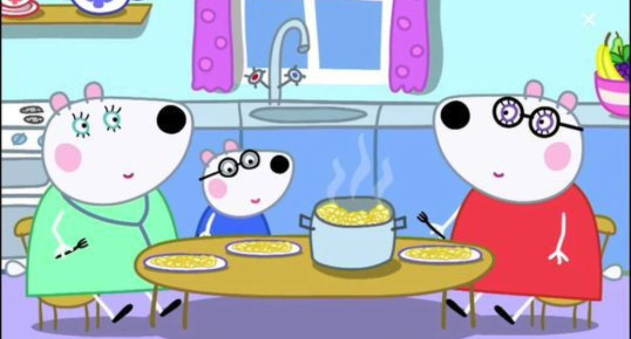 Penny, el oso polar, con sus dos mamás. La serie de animación incluye por primera vez a una pareja LGTBIQ+.