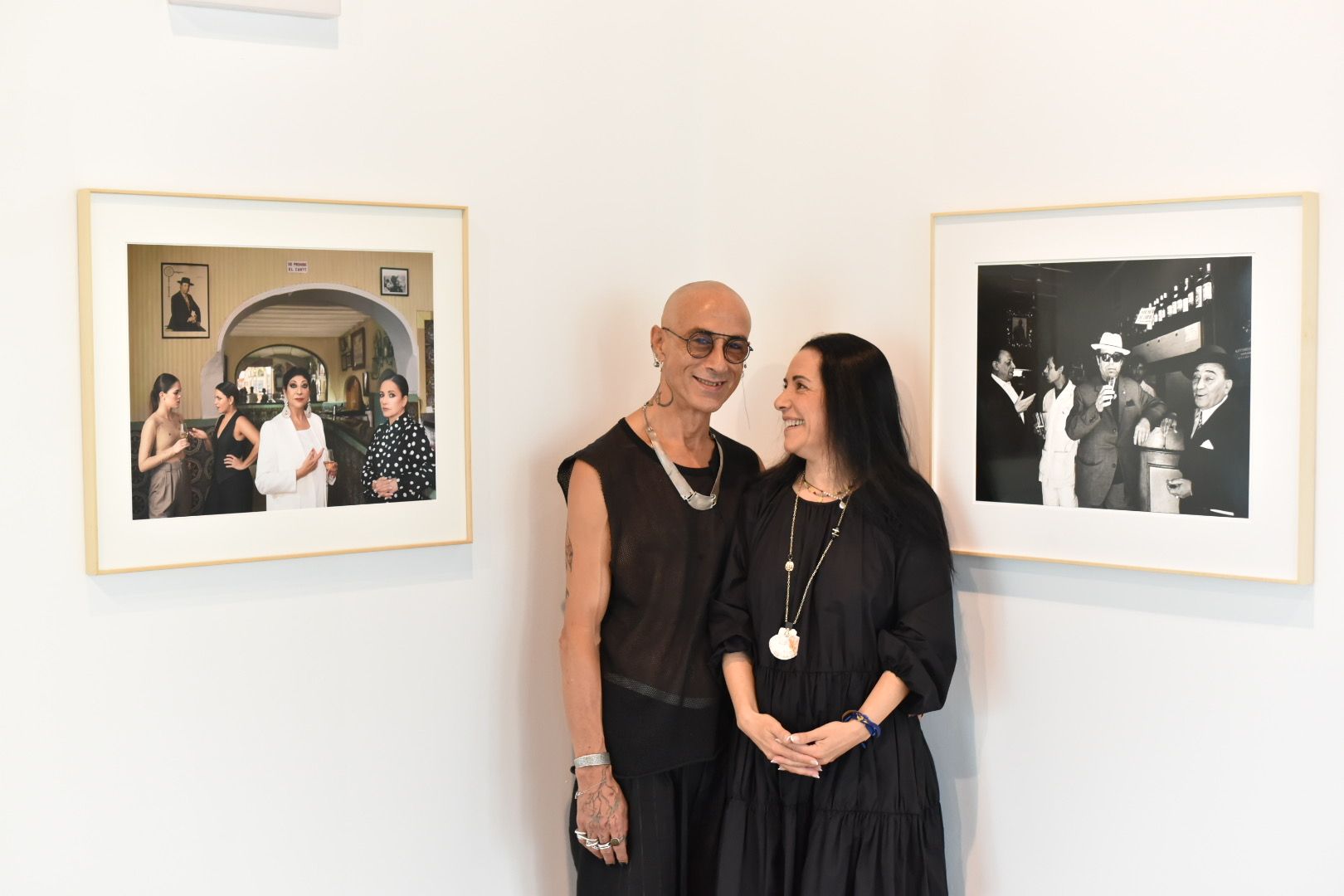 Kruz y Yerbabuena, en la presentación del espectáculo con cuyo estreno abre fuego la XXII Bienal de Flamenco de Sevilla, este jueves.