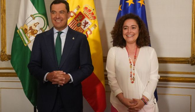 Encuentro entre Moreno e Inmaculada Nieto.
