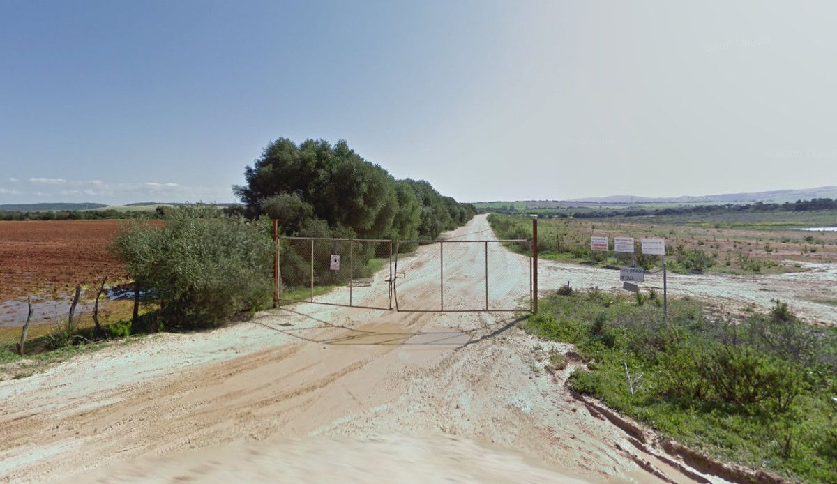 Parcela donde se ubicará la planta de tratamiento de lodos en Alcornocalejos, San José del Valle.  GOOGLEMAPS