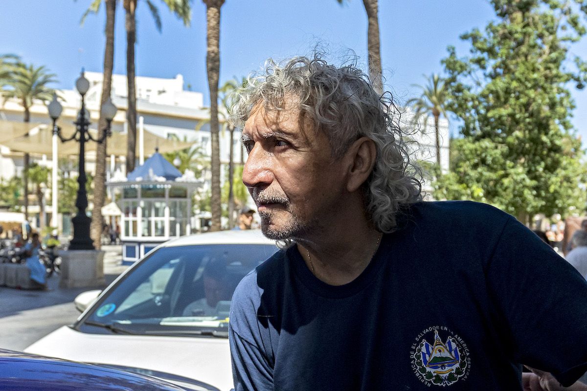 Mágico González en su visita a Cádiz. Mágico González en su visita a Cádiz.