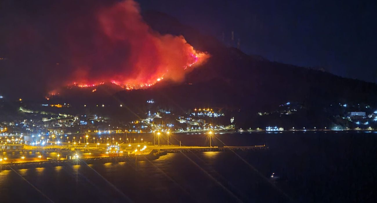 Imagen del devastador incendio de Ceuta.