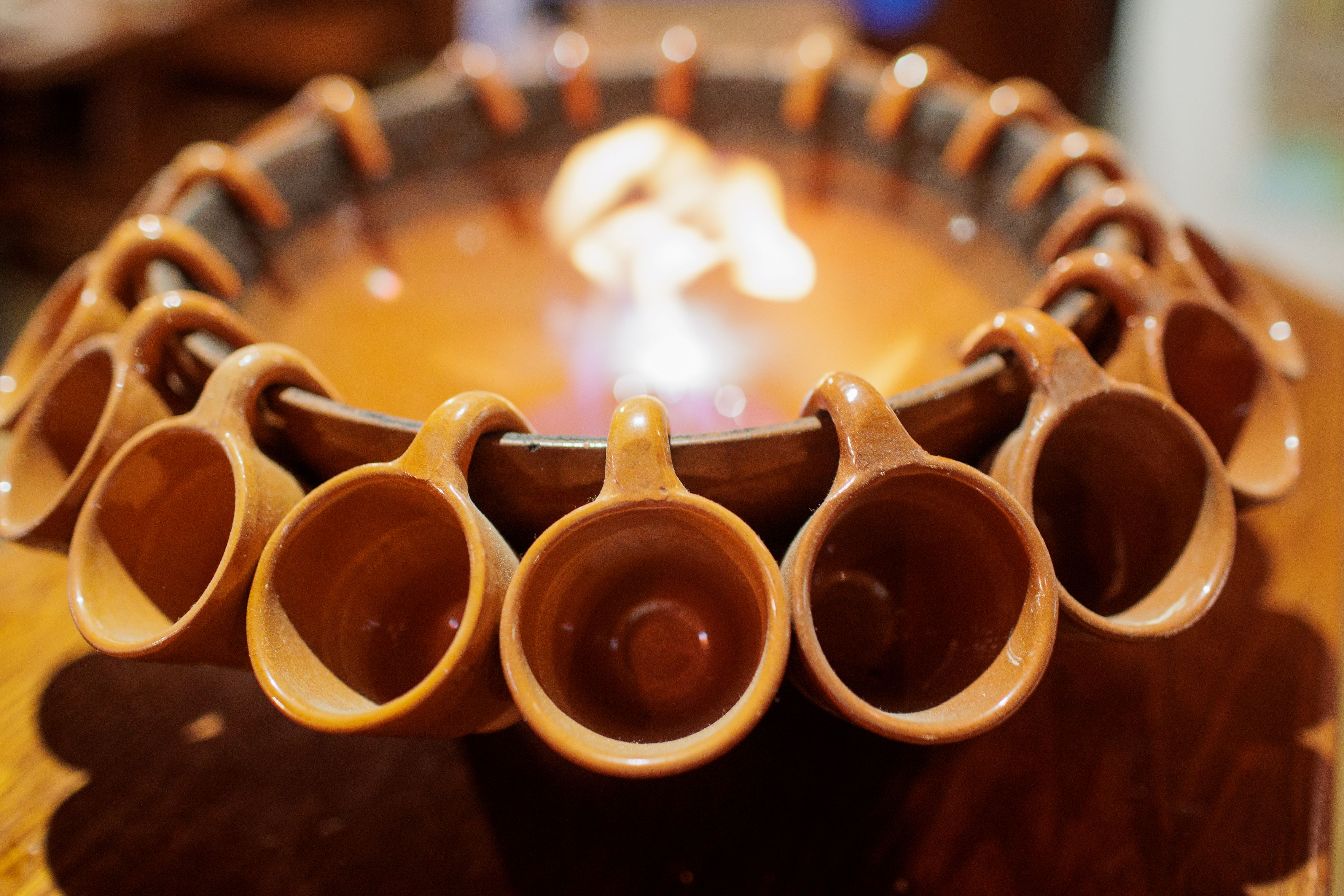 Recipiente donde se prepara la queimada.