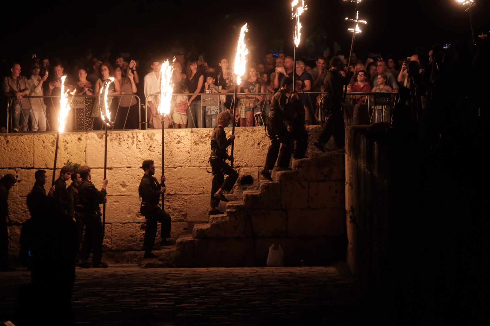 Una parte del espectáculo en Sevilla.