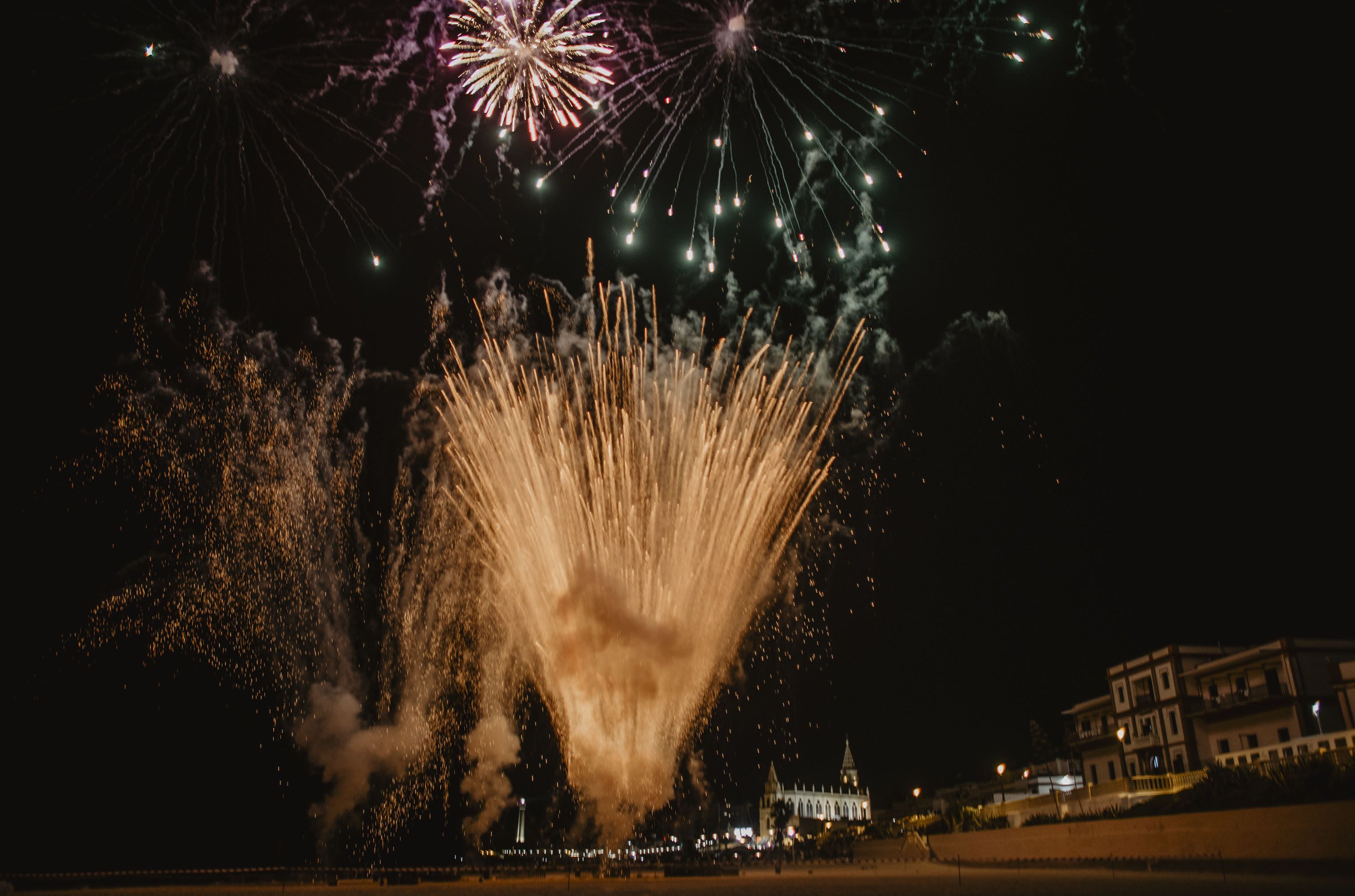Fuegos artificiales, en una imagen de archivo.
