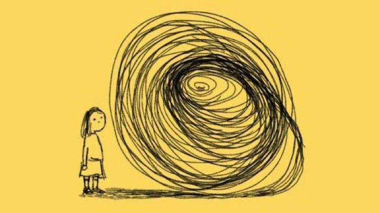 Ilustración sobre el suicidio.