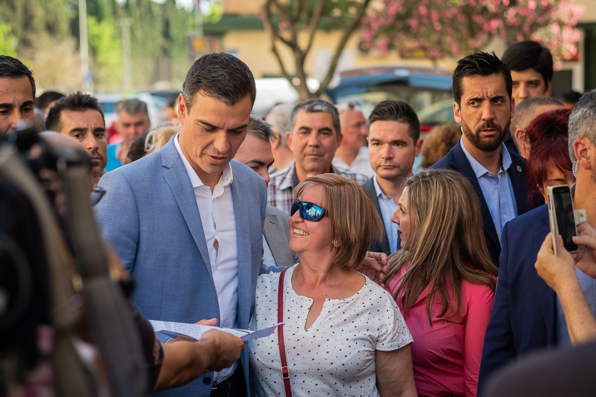 Pedro Sánchez, durante una visita fugaz a Jerez en la pasada campaña. FOTO: MANU GARCÍA