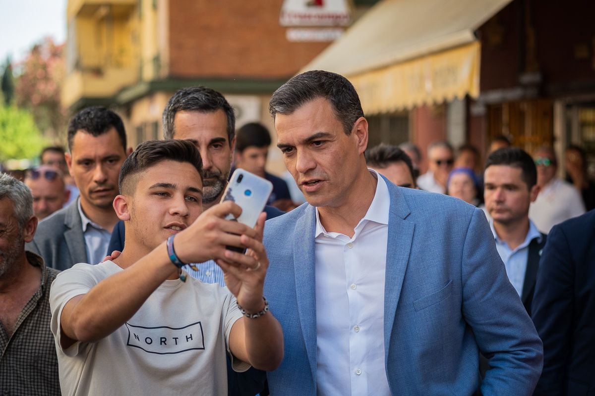 Pedro Sánchez, durante una visita fugaz a Jerez en la campaña electoral del 28A. FOTO: MANU GARCÍA