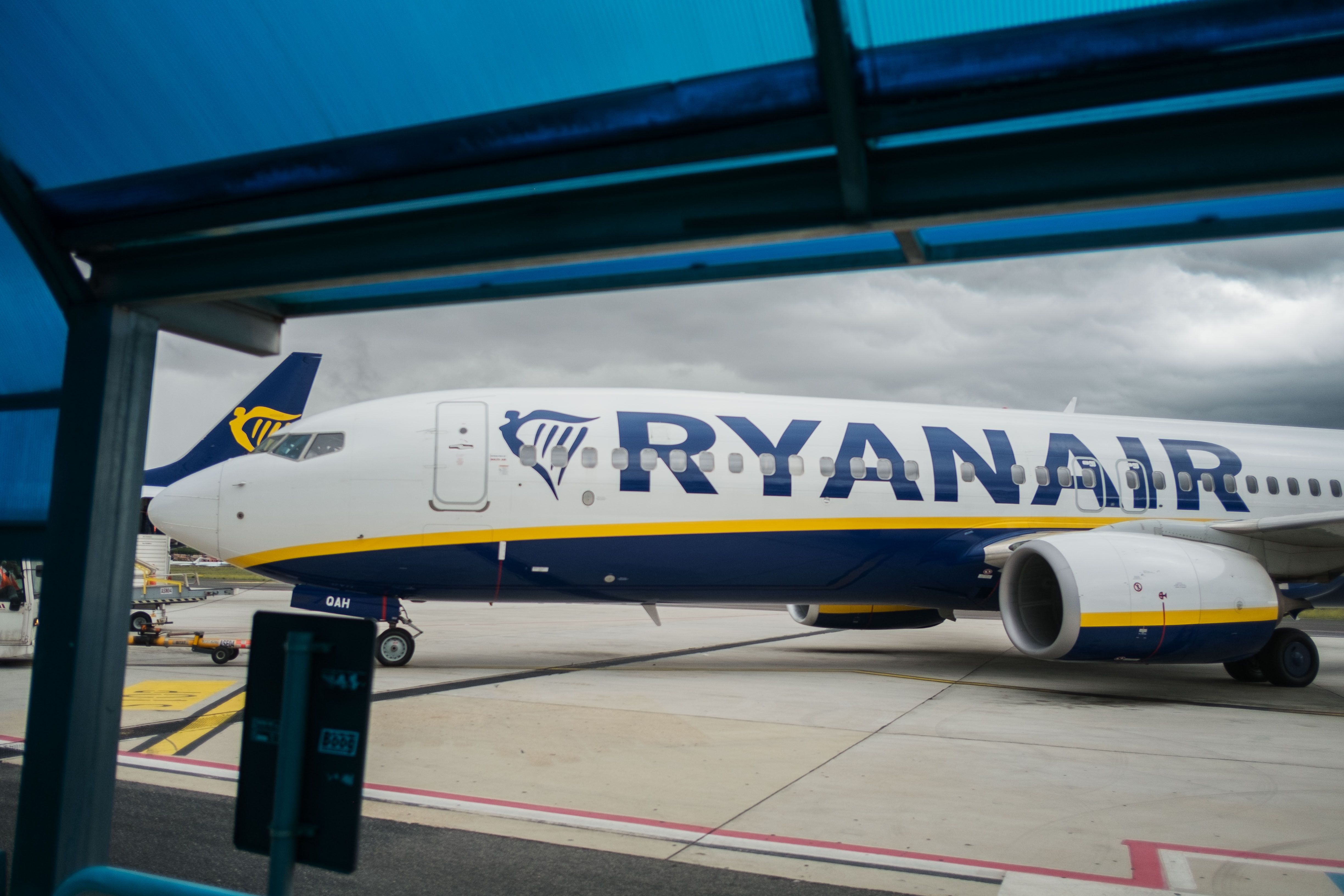 Un avión de Ryanair, similar al que viajaba entre Málaga y Manchester.