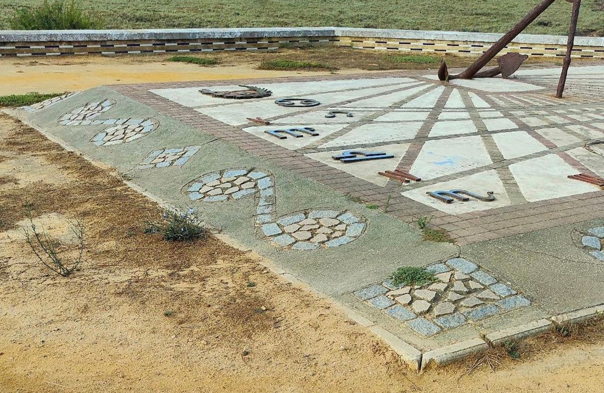 Zona donde la mujer se ha encontrado los clavos.