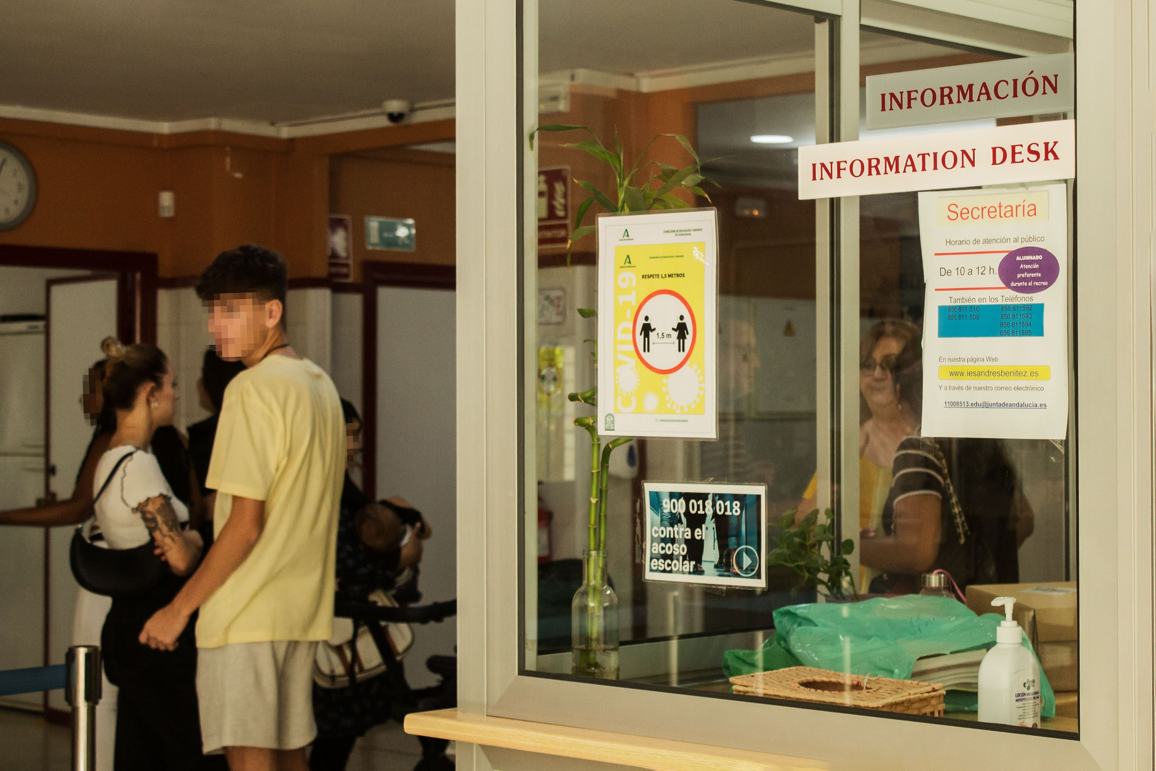 Alumnos en un instituto de la provincia de Cádiz.
