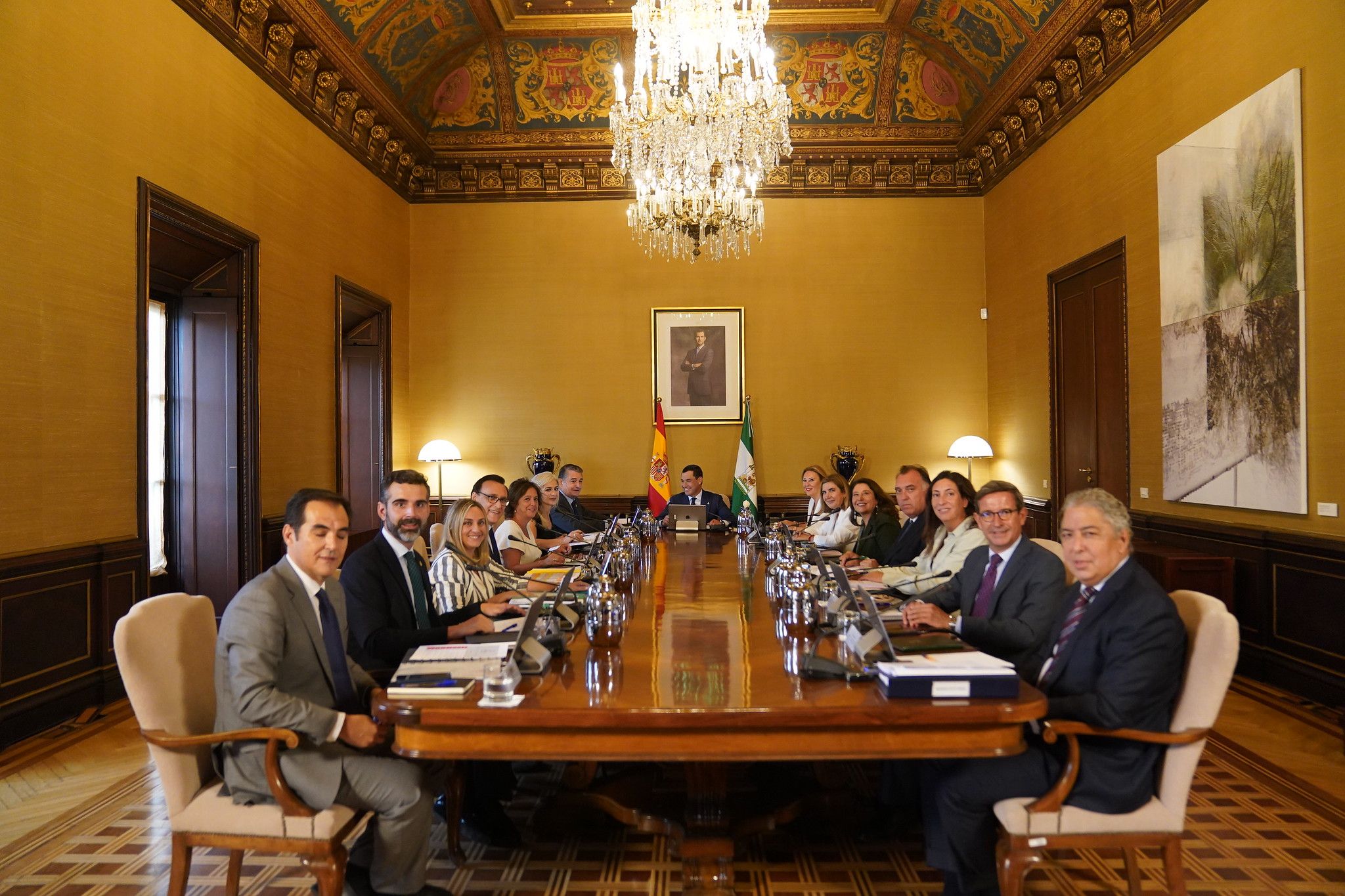 Reunión esta semana del Consejo de Gobierno de la Junta de Andalucía, presidida por Juanma Moreno.