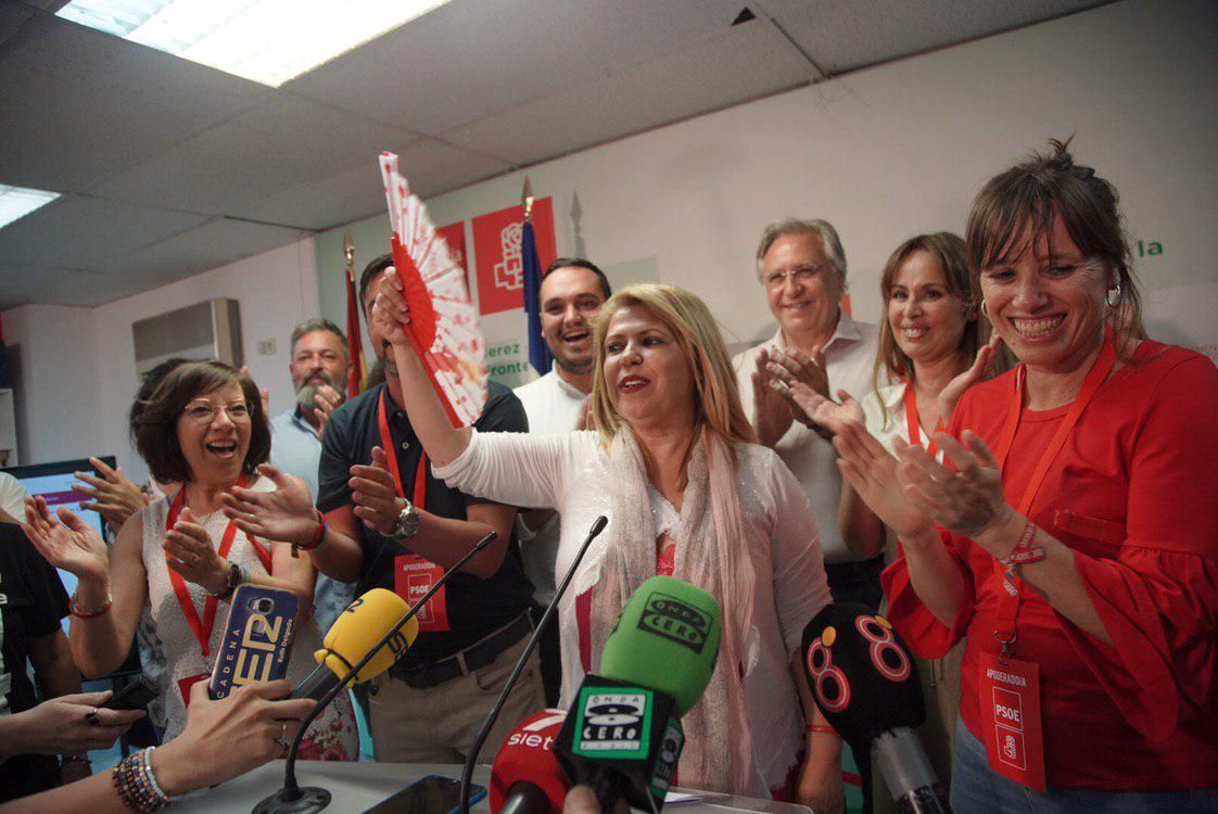 Mamen Sánchez, ganadora de las elecciones municipales en Jerez, el pasado 26M de 2019. FOTO: JUAN CARLOS TORO
