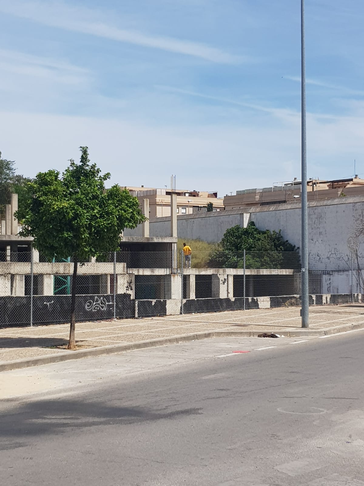 Uno de los incidentes en el entorno de 'Jardines de Cristal'