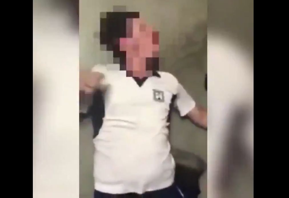 Un extracto del vídeo difundido por redes sociales con 'El juego de la muerte'.