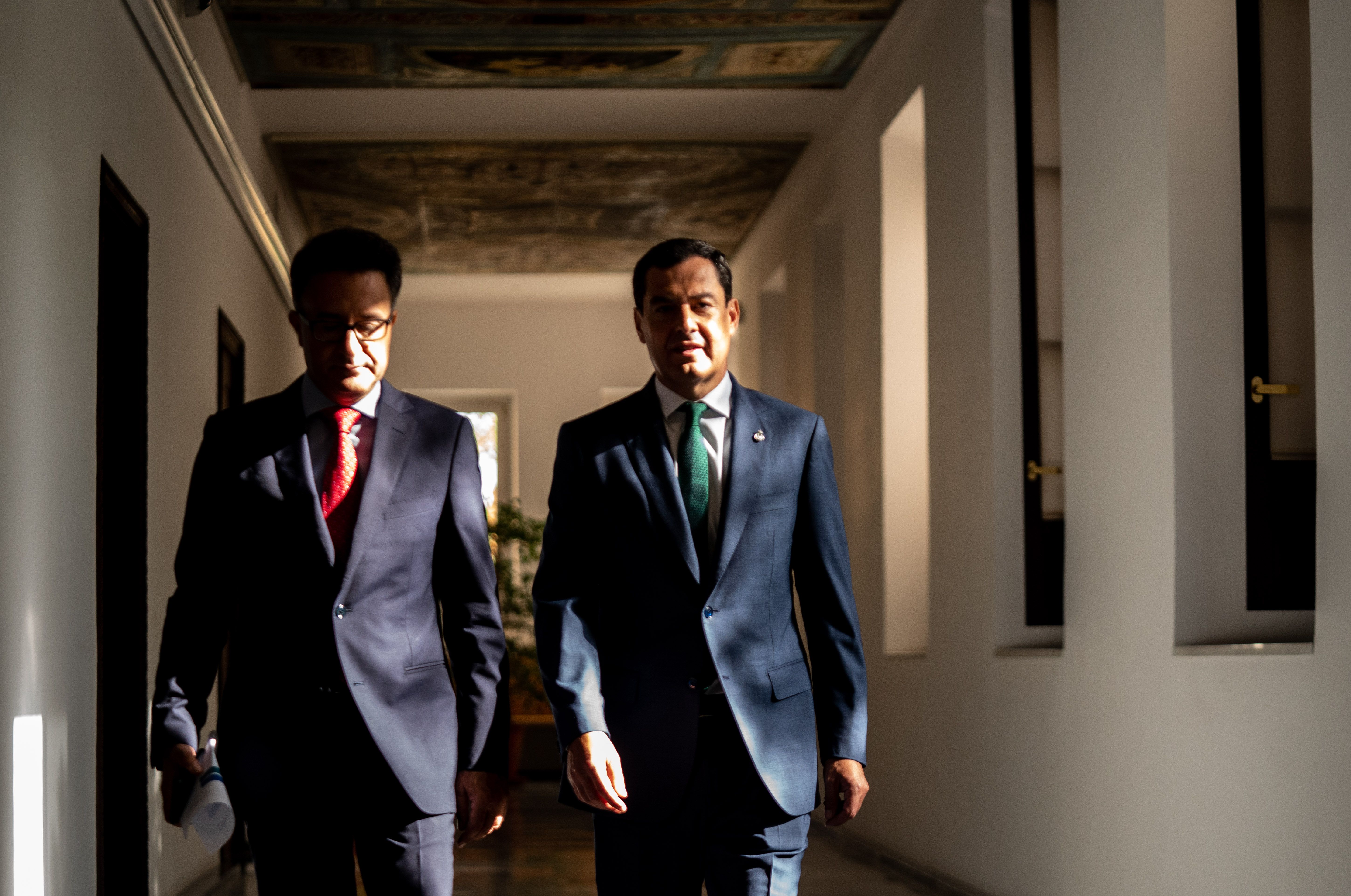 Moreno por los pasillos de San Telmo.