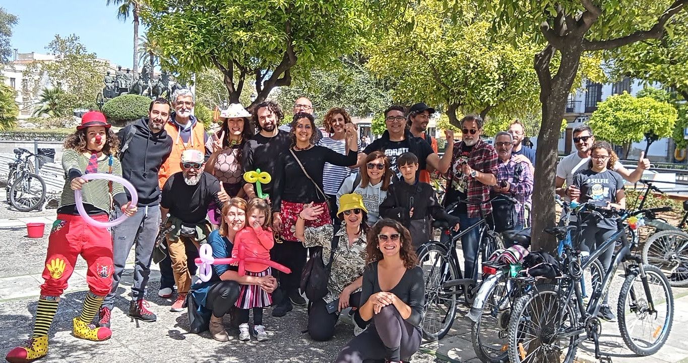 Un evento de Masa Crítica en una edición pasada en Jerez. Un evento de Masa Crítica en una edición pasada en Jerez.