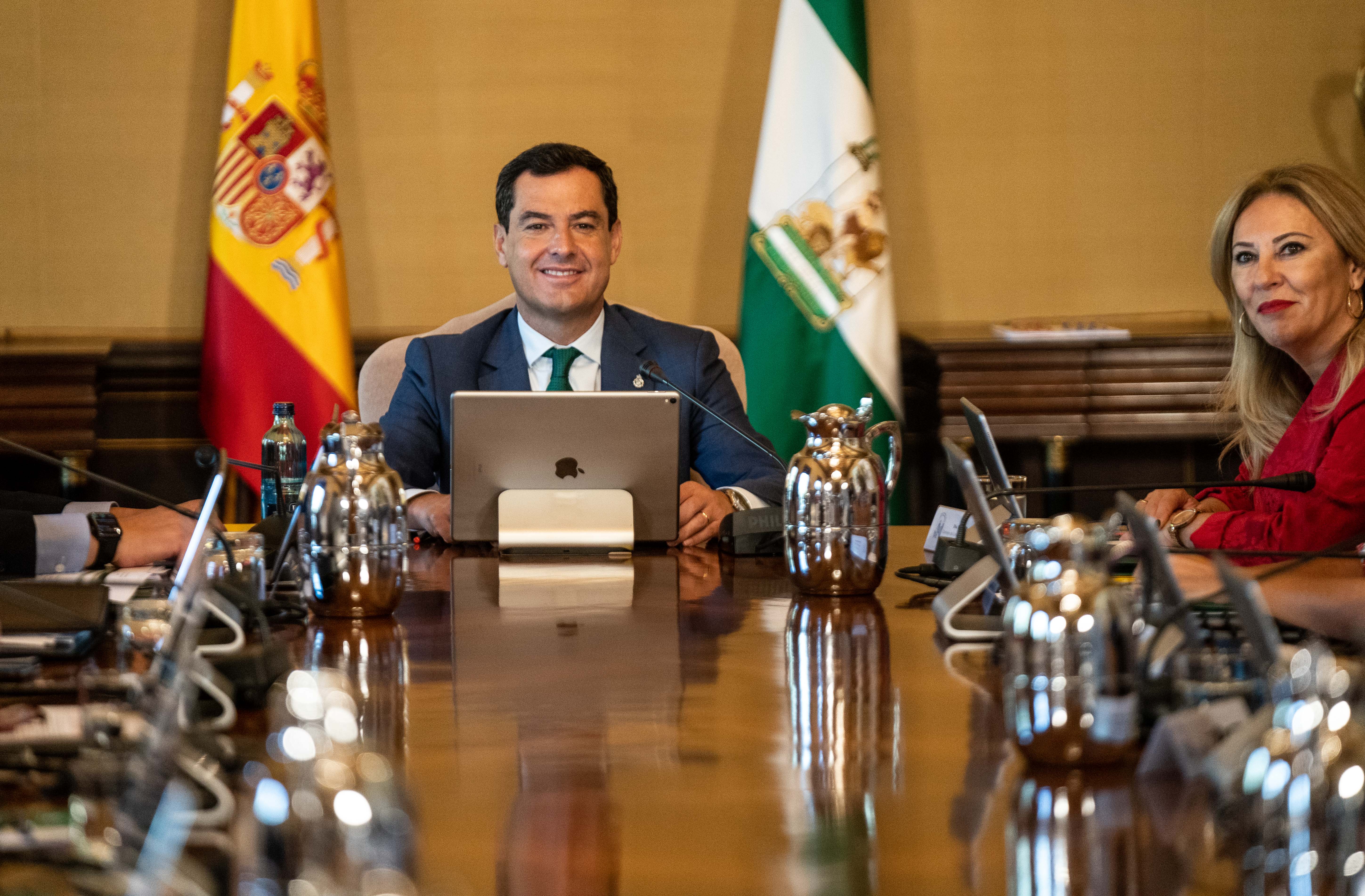 Moreno en el Consejo de Gobierno en el que se suprimió Patrimonio.