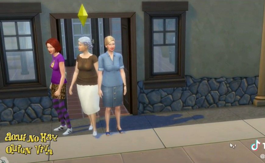 Recreación de 'Aquí no hay quien viva' en los Sims