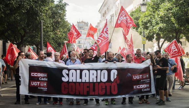 MANIFESTACION DE LA VID BODEGAS CCOO CGT 7