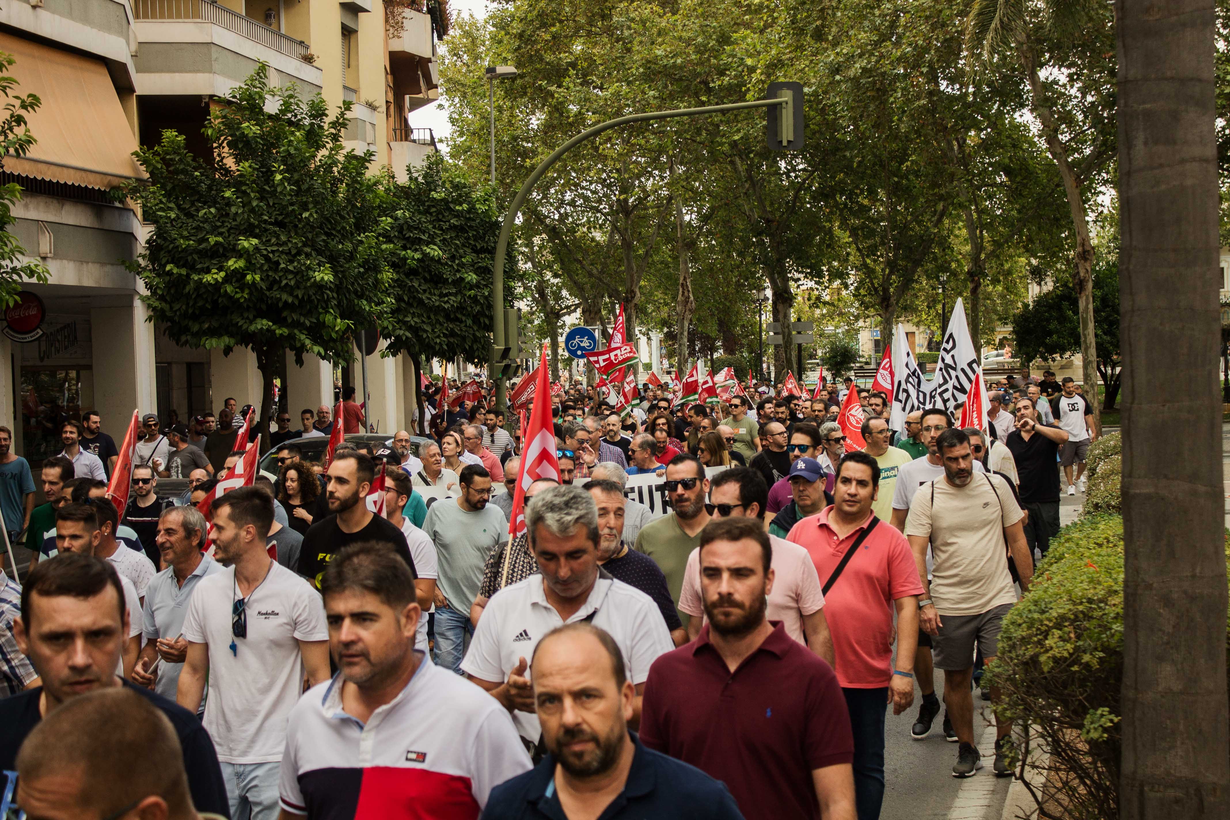 Un grupo de personas durante una manifestación.