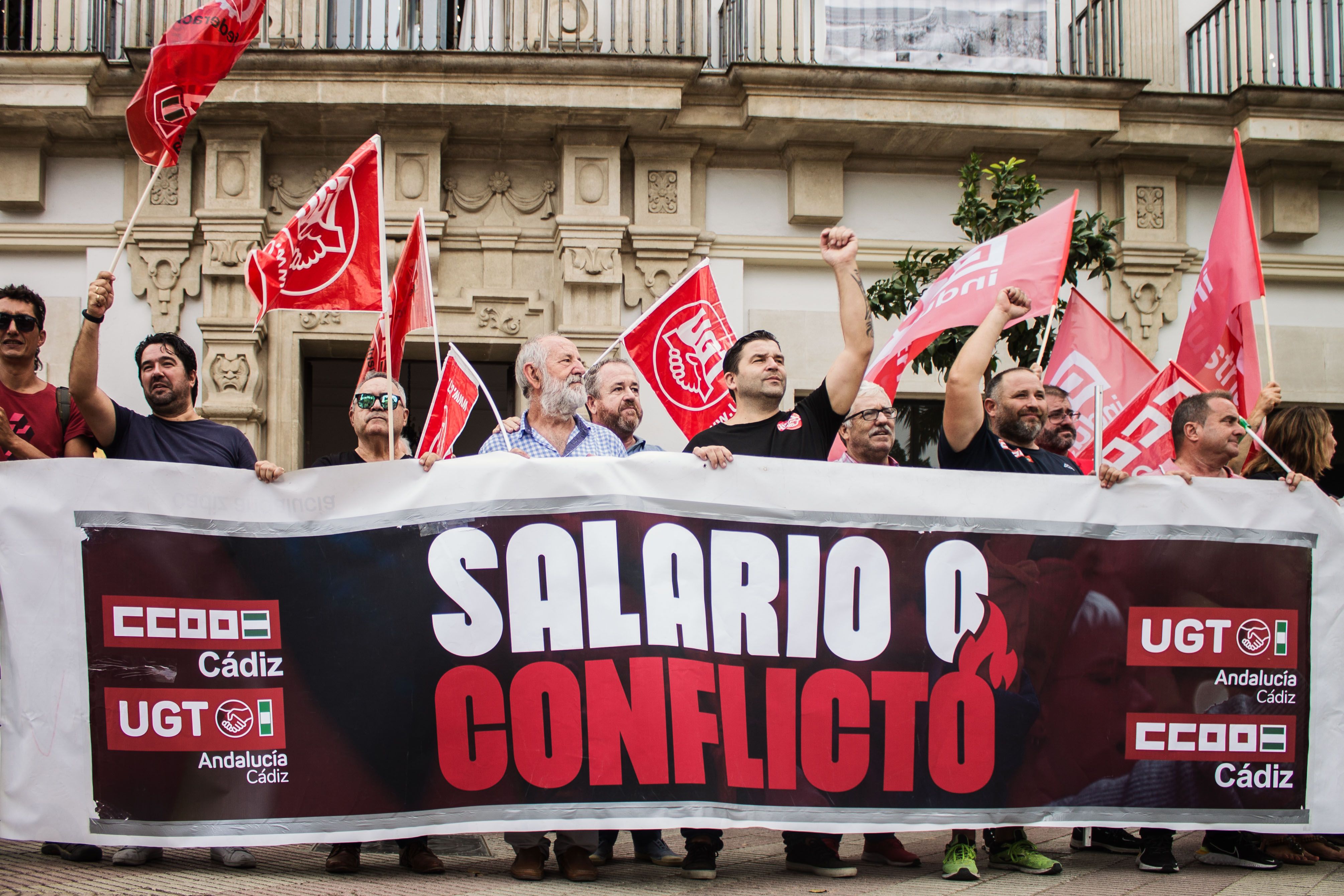 Un instante de la manifestación de la vid de esta semana.