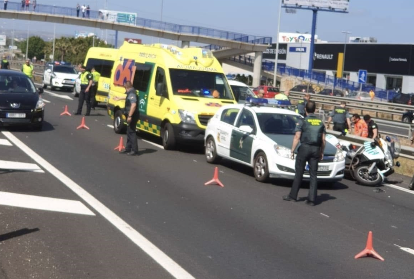 Zona donde se produjo el accidente mortal.