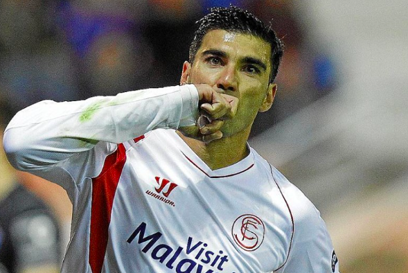 José Antonio Reyes cuando jugó con el conjunto sevillista, en una imagen de archivo. José Antonio Reyes cuando jugó con el conjunto sevillista, en una imagen de archivo.