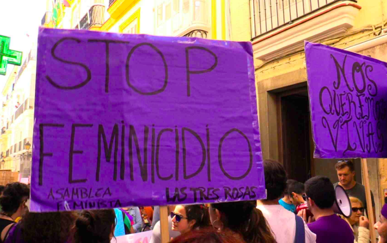 Una pasada marcha feminista, protestando contra la violencia de género, en la provincia de Cádiz. 