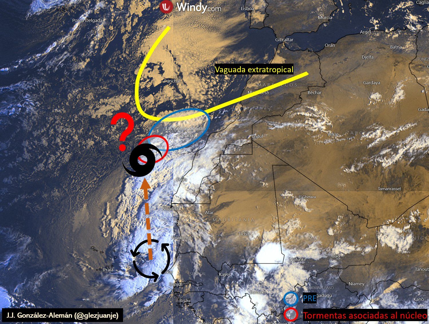 El otoño llega con fuertes lluvias: alerta máxima en Canarias por un ciclón tropical.