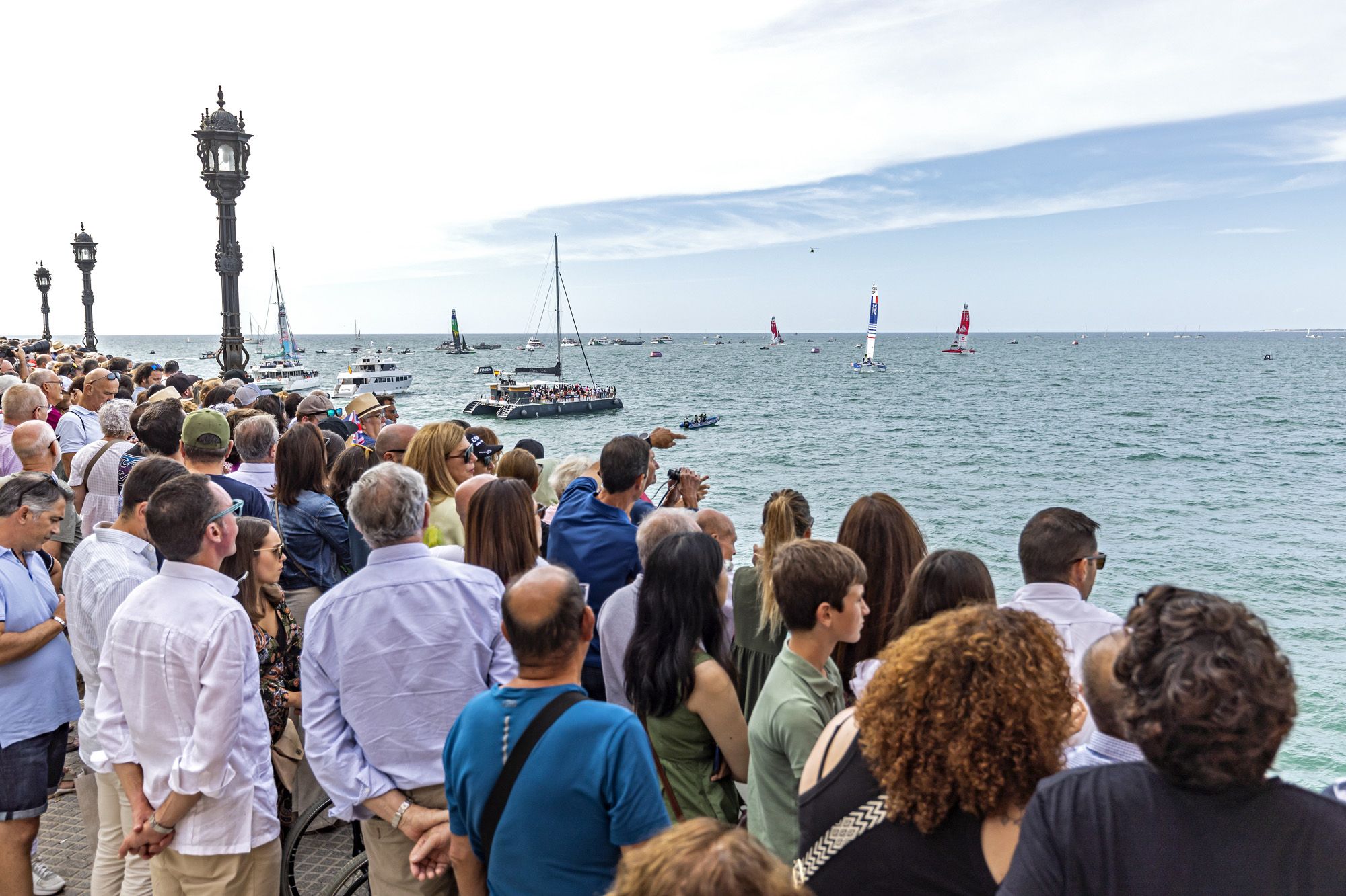Ambiente en una pasada edición del SailGP en Cádiz.