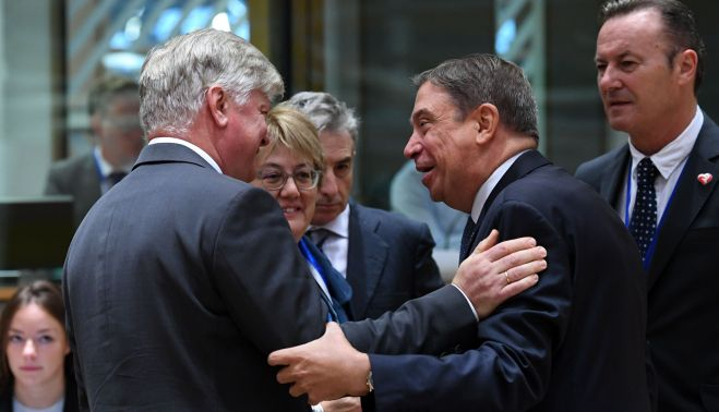 Planas en el Consejo de Ministros de Bruselas. MAPA