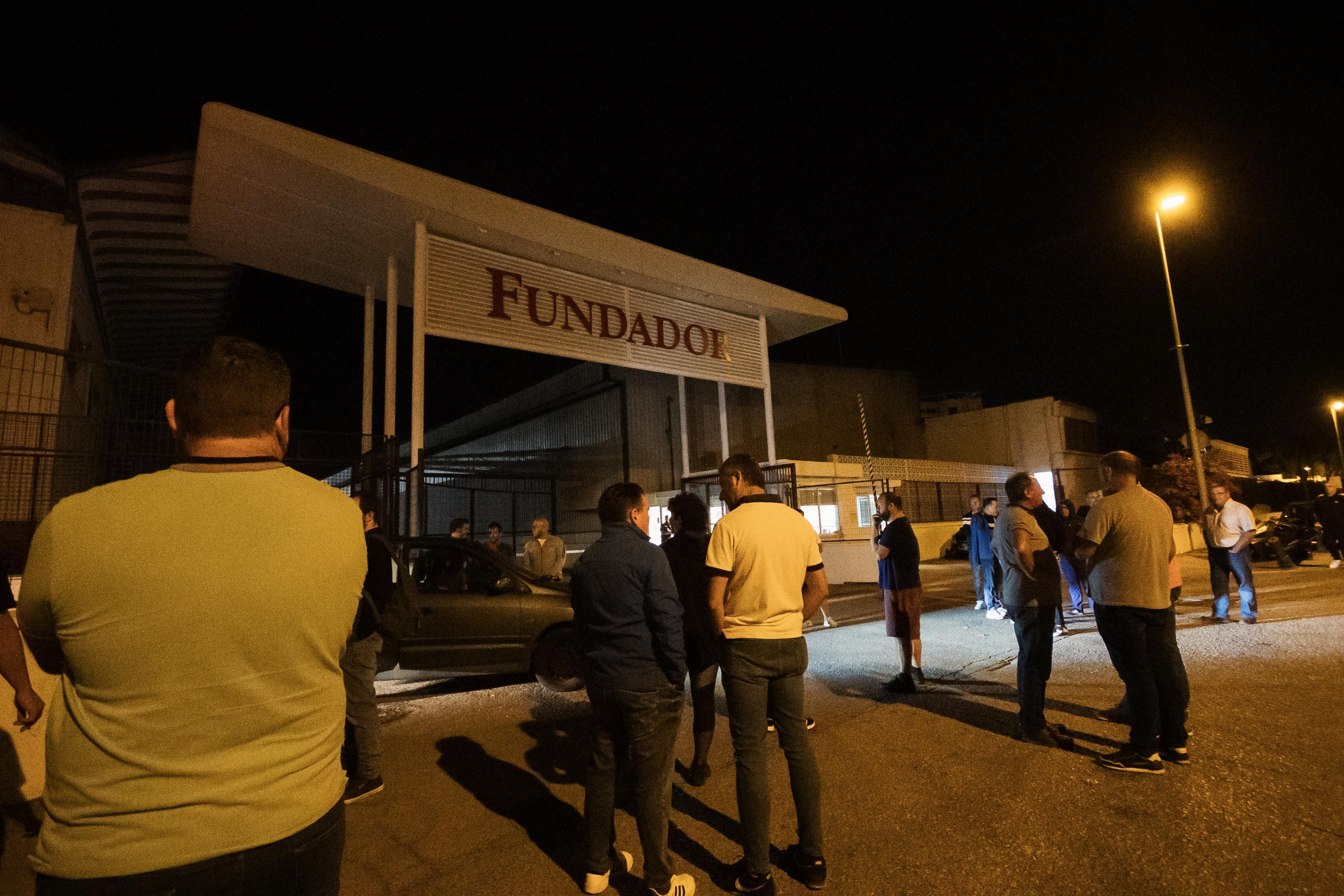 Nueva jornada de huelga en el sector de la vid, esta pasada medianoche en Jerez.