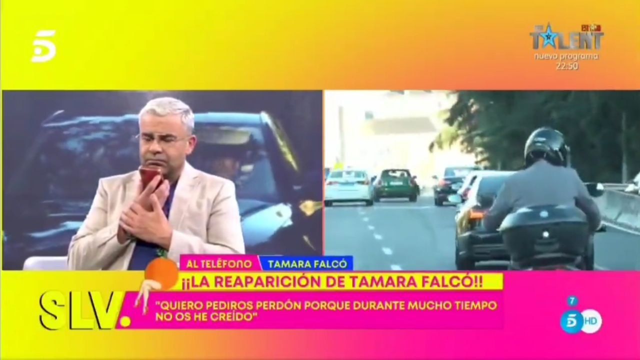 Jorge Javier en 'Sálvame' hablando con Tamara Falcó.