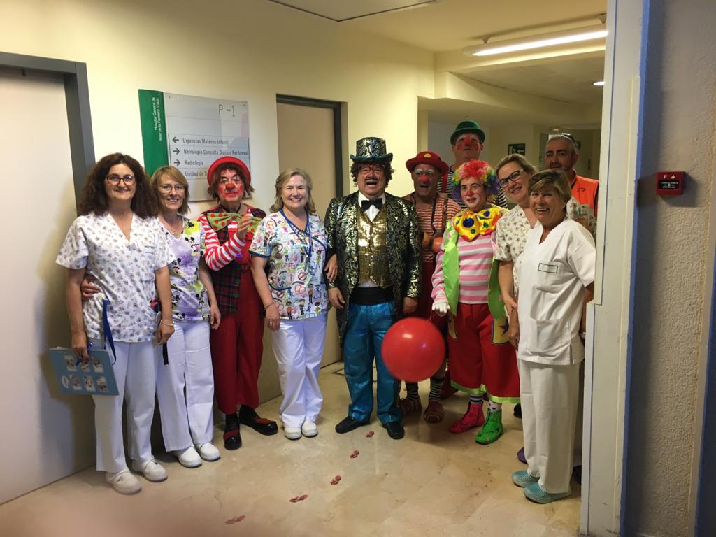 Visita de los Payasos Sanadores al Hospital de Jerez. 