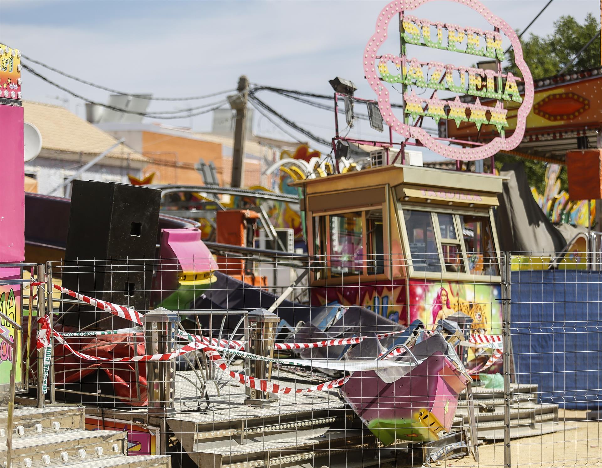 La atracción, precintada. FOTO: Europa Press.