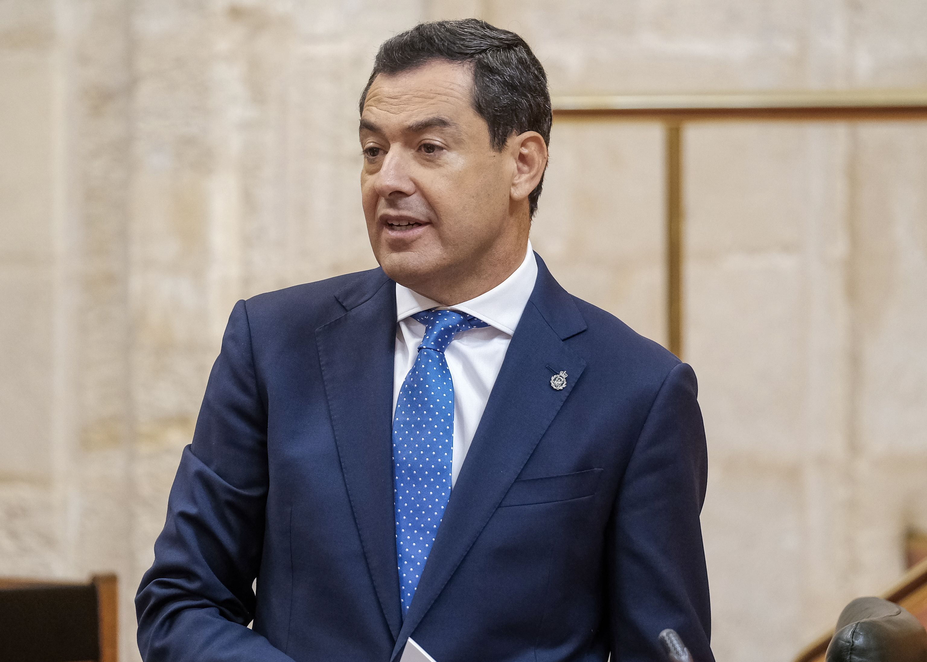 Moreno durante la sesión de control.