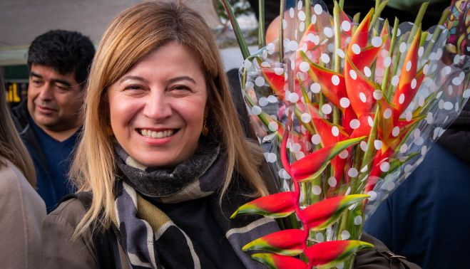 Bibiana Aído en Bogotá. JOSÉ RÍOS/CINU 