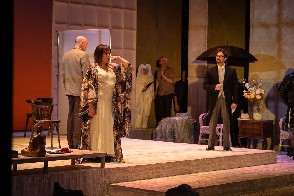 Maribel Ortega, en uno de los ensayos de 'Madama Butterfly' en Villamarta. FOTO: MANU GARCÍA