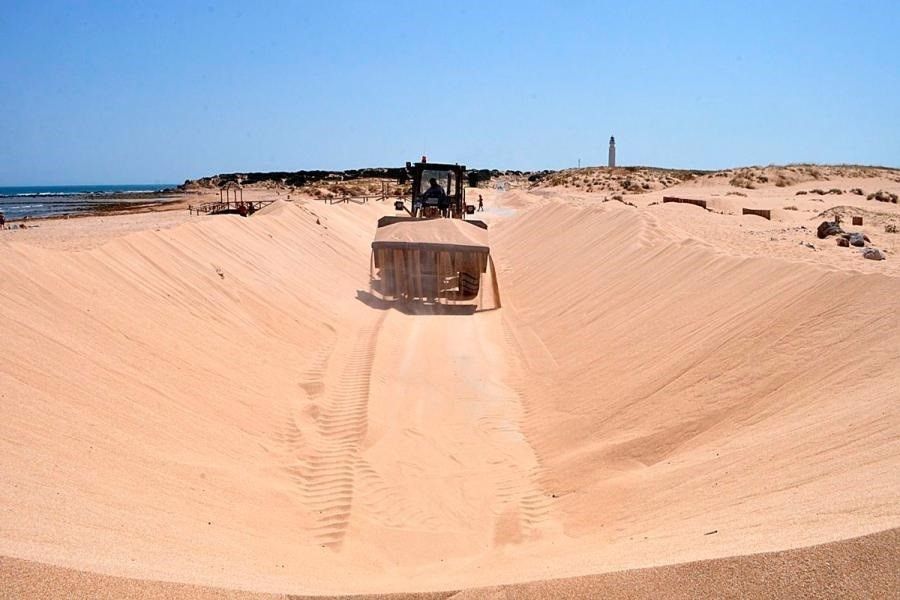 Acceso a las playas de Trafalgar.