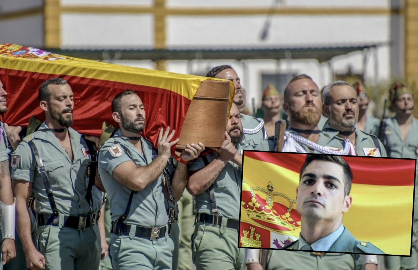Último adiós a Julio Luque, el joven sargento de San Fernando que falleció en la base de Almería.