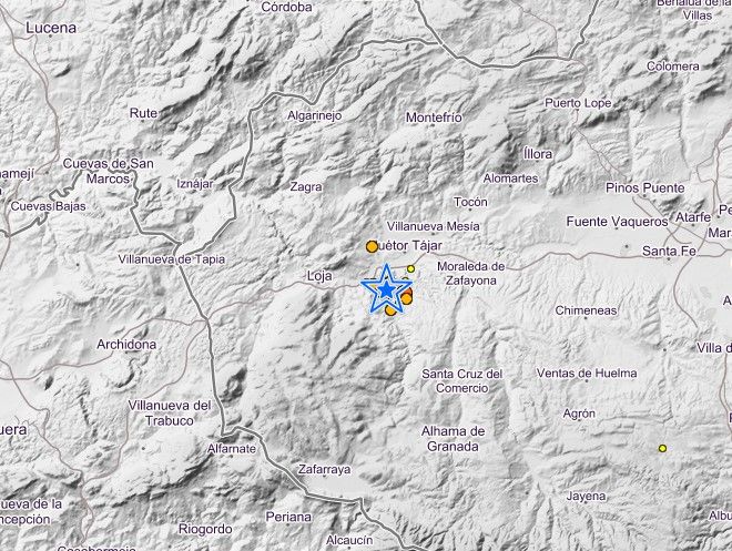 Terremotos en Córdoba y Granada: un vecino de Málaga llama al 112 al sentir el temblor.