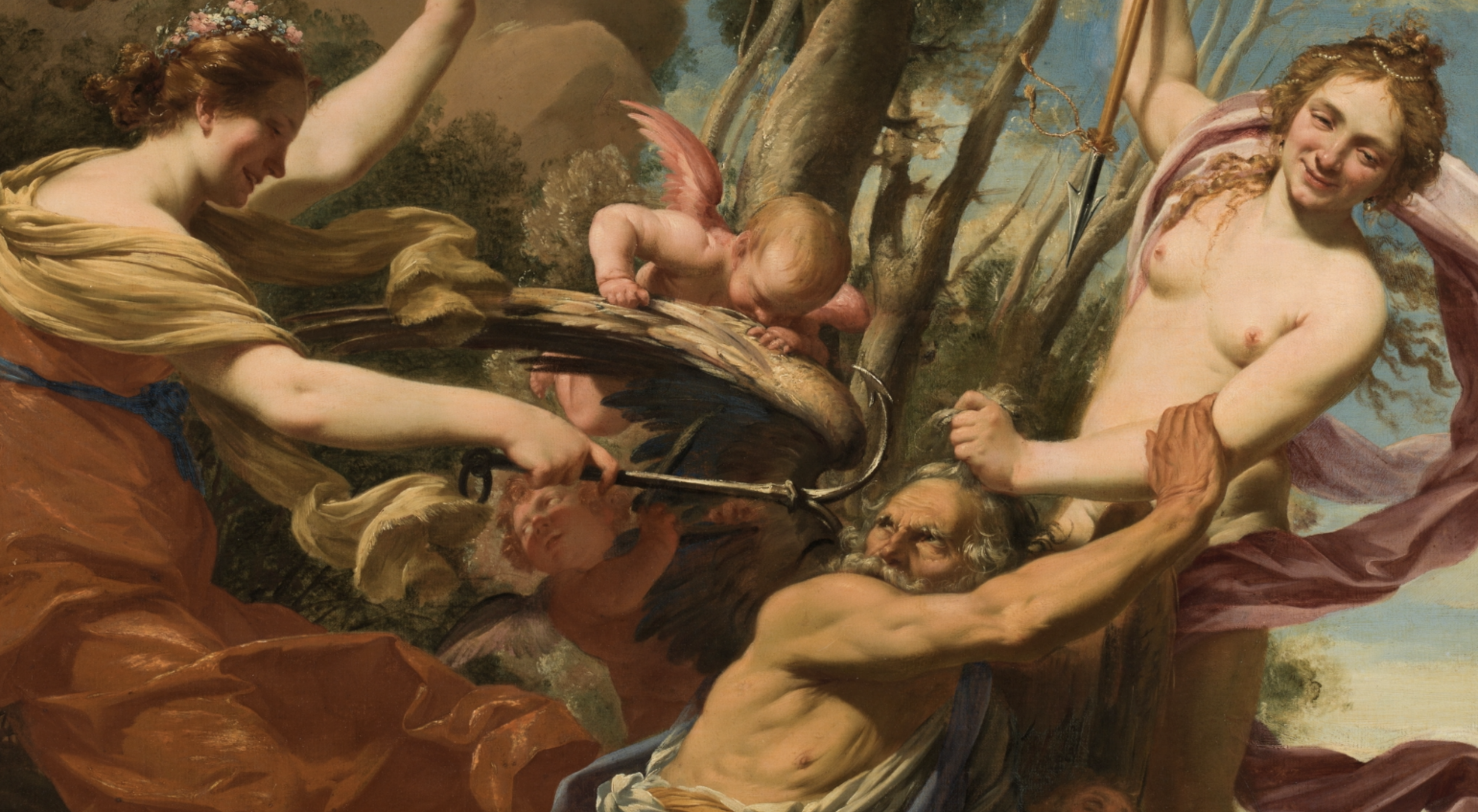 La decepción. 'El tiempo vencido por la esperanza y la bellaza', de Vouet. Museo del Prado.