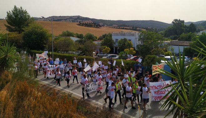 La manifestación discurrió sin incidentes. PLATAFORMA NO LODOS