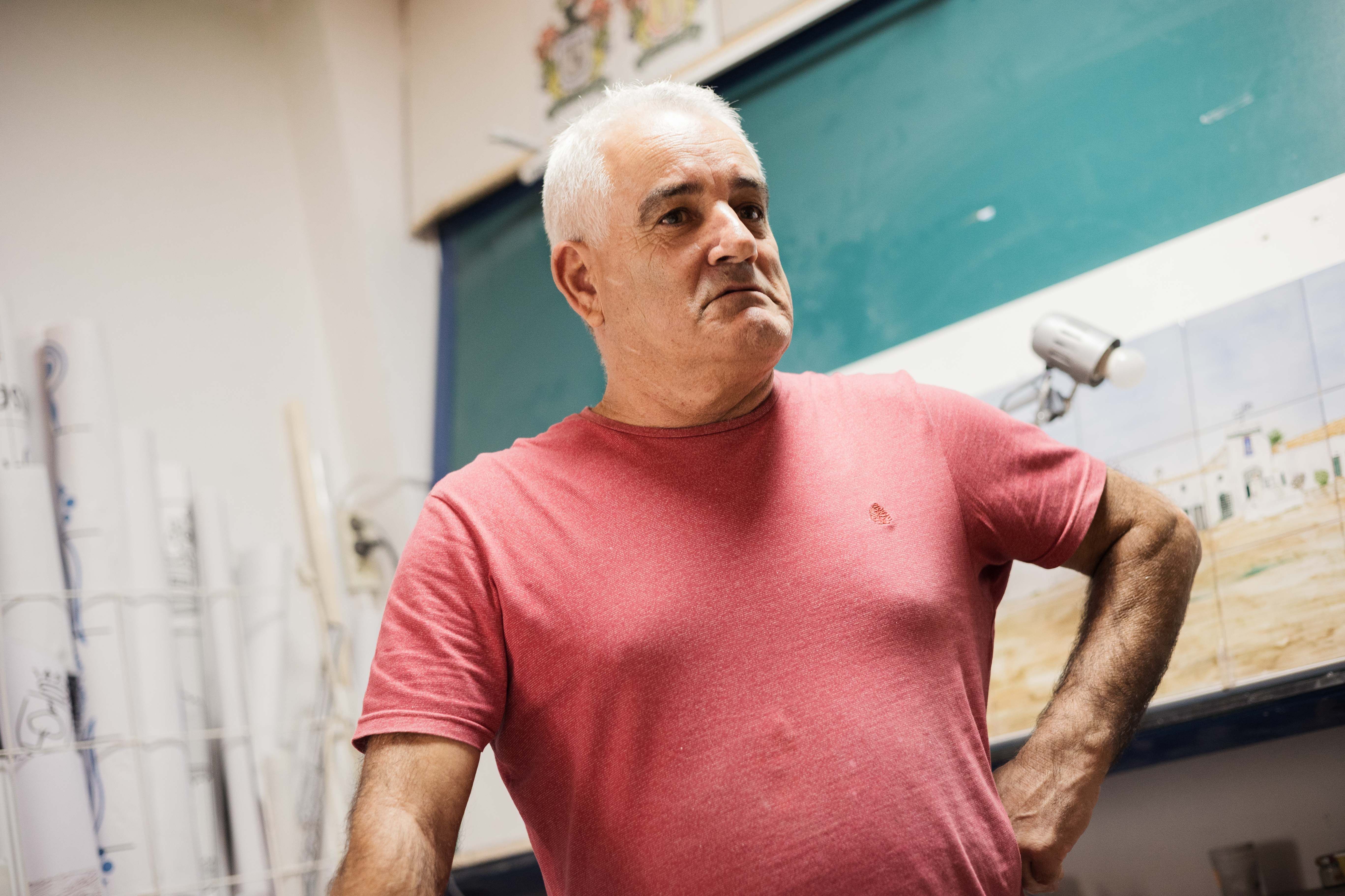 El trebujenero durante la entrevista con lavozdelsur.es.